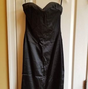 Bebe black Satin cocktail dress